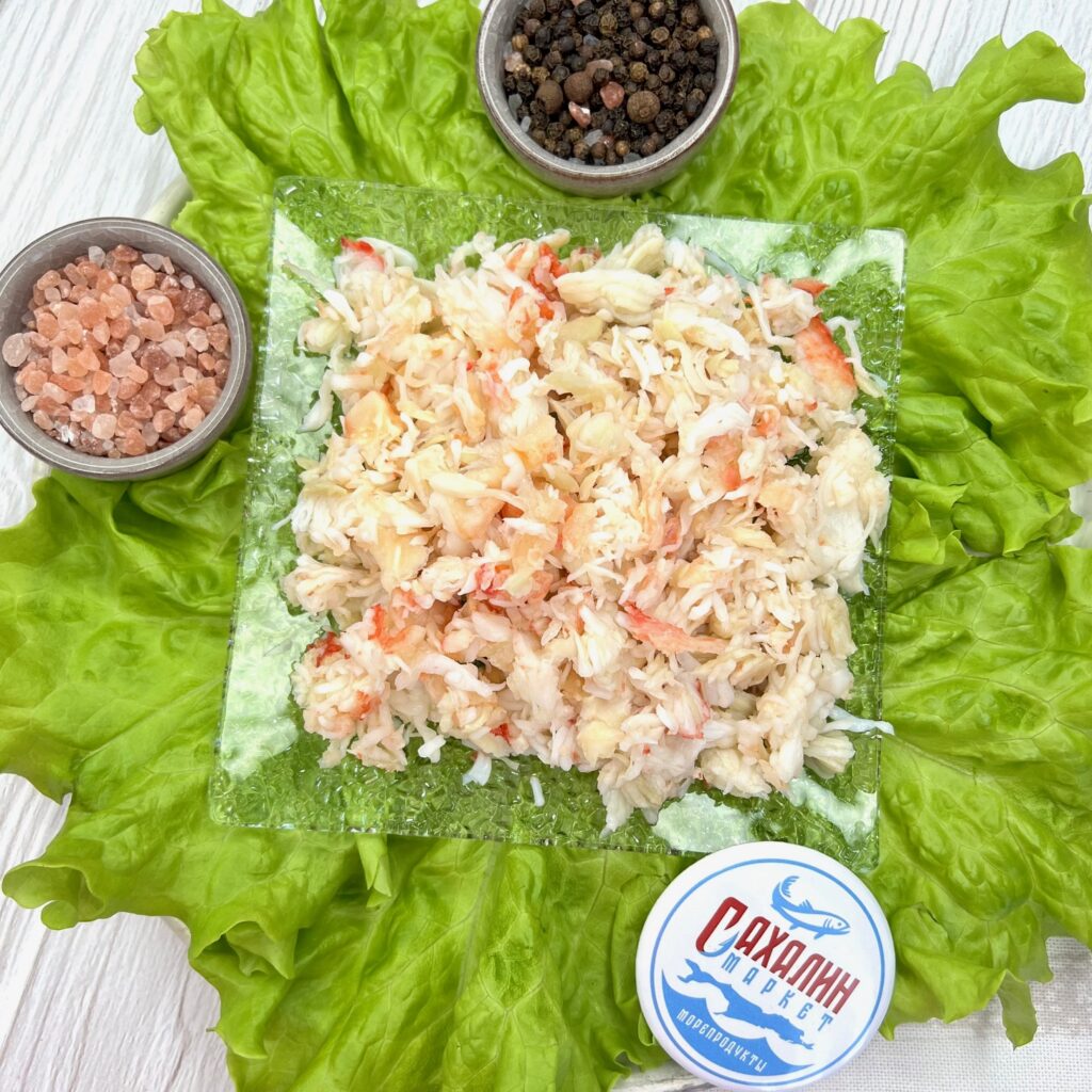 Салатное мясо камчатского краба